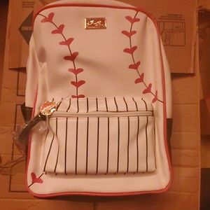 Betsey Johnson Baseball Backpack LBKAIA